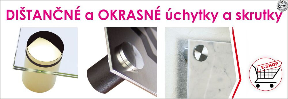 Okrasné skrutky a úchytky