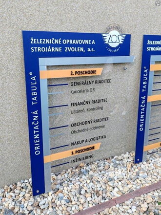 Orientačná tabuľa z plexiskla "Prominent PX 8"