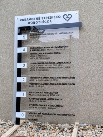 Vymeniteľná orientačná tabuľa „Prominent PX 10“ – 72 × 120 cm