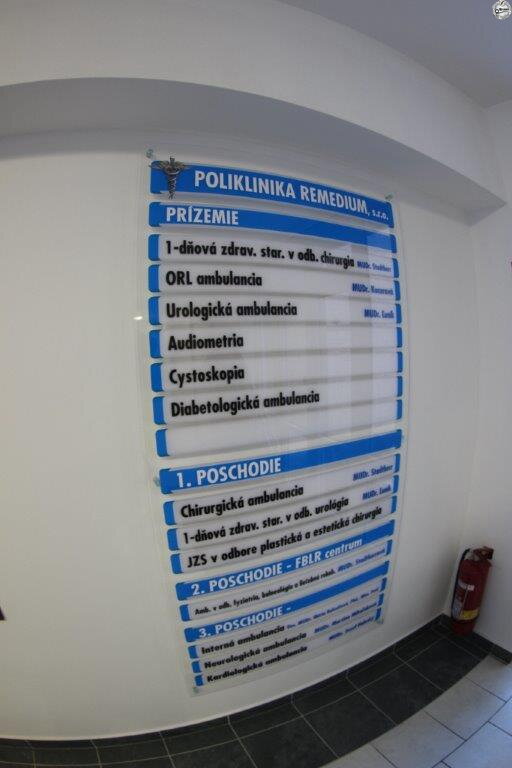 Orientační tabule z plexiskla "Prominent PX 2" Orientační tabule z plexiskla "Prominent PX 2"